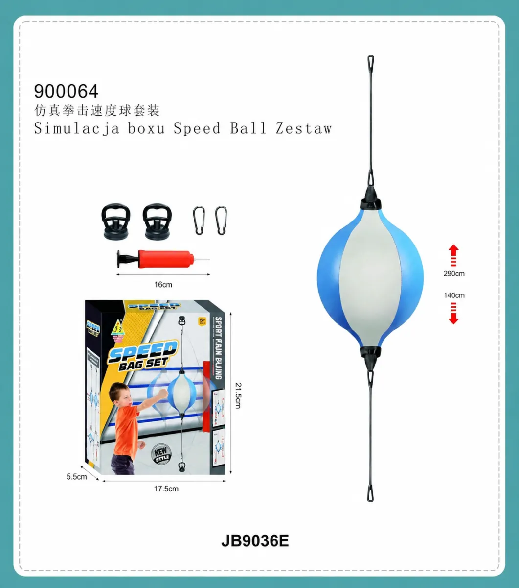 Sebességlabda készlet állítható edzés reflex JB9036E/900064