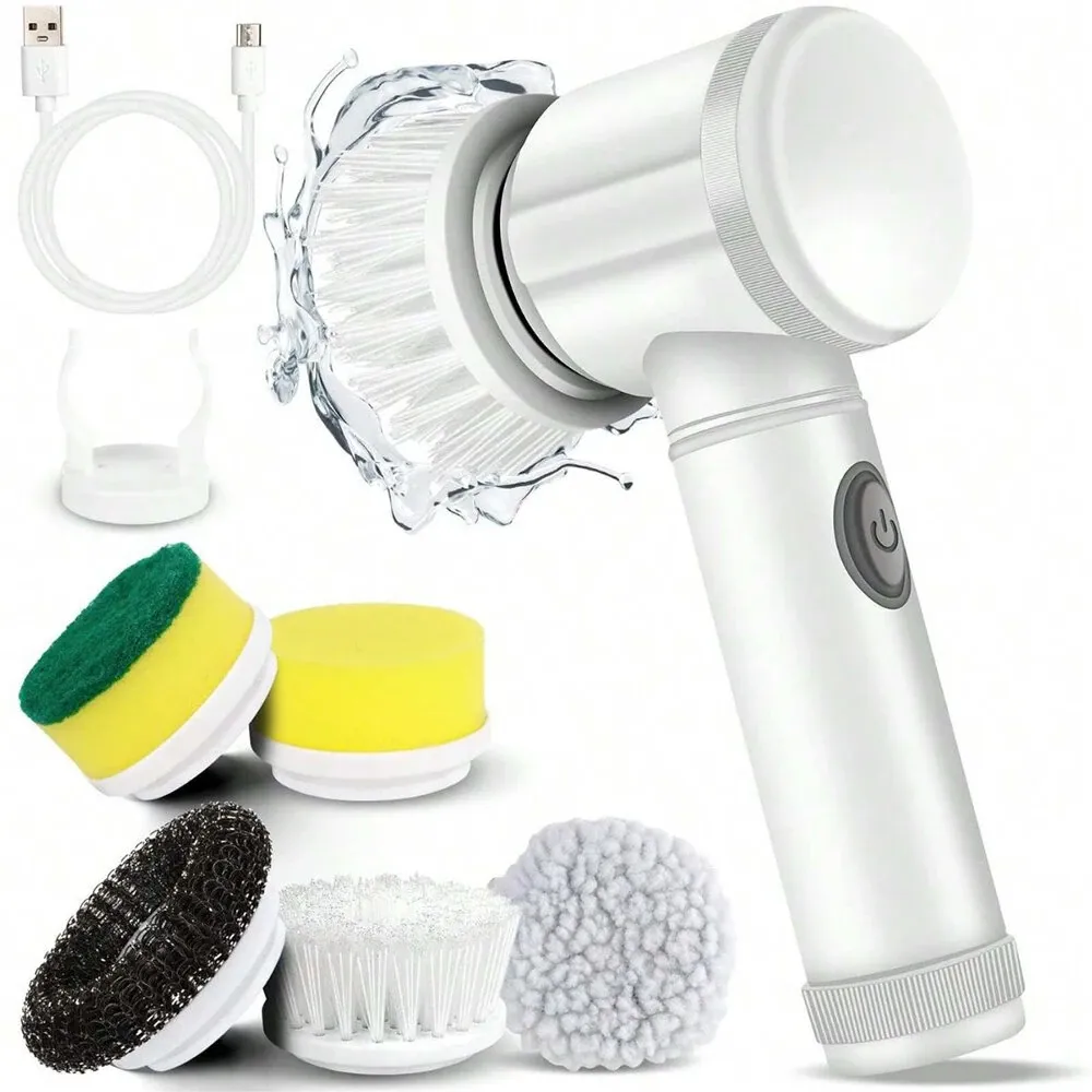 Portable Electric Rotary Cleaning Brush 360° 4 Heads-YJ-9312