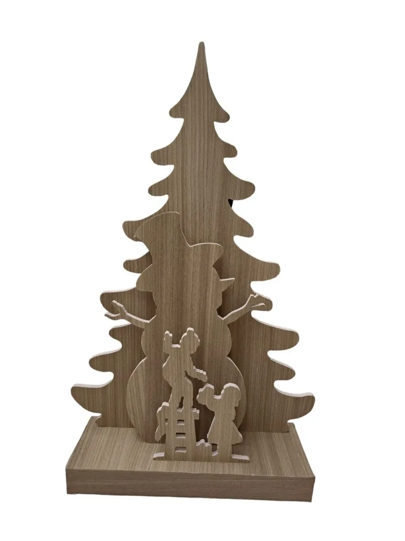 Wooden LED Christmas decoration KYS0179