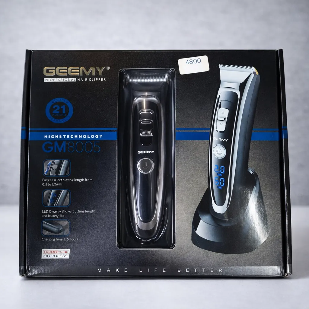 Professional Cordless Hair Clipper GEEMY GM800 with LED Display KDM0578