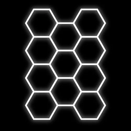 Hexagon LED Panel Kit 11pcs 385W 6000K 46200Lm IP20