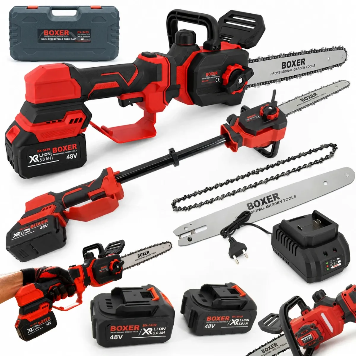 Boxer 12-inch Retractable Cordless Chainsaw | BX-3439