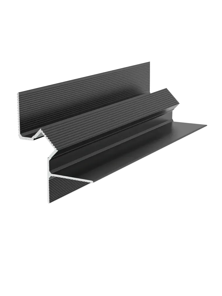 Aluminum LED Ceiling Profile 3m 55mm Matte Black