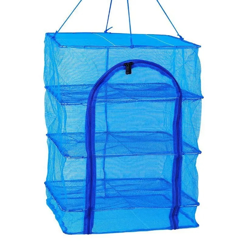 Hanging Mesh Drying Rack for Herbs, Mushrooms, Fish - Foldable KDM0835