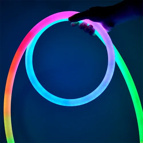 Неонова LED стрічка RGB 10W/m Ø20mm IP67 220-240V