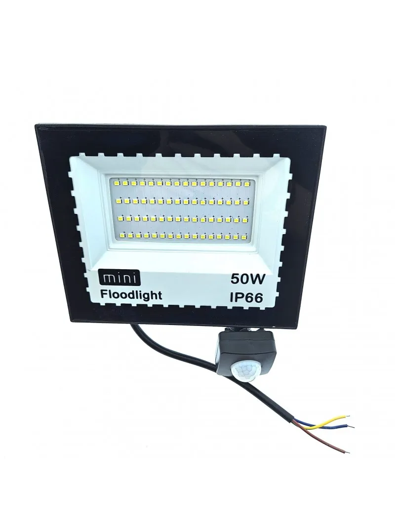 Halogen floodlight 50W, 230V with sensor KYS0088