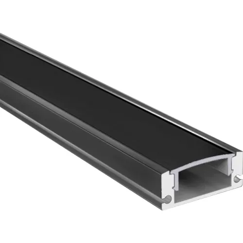 Anodized Aluminum LED Strip Profile HB-17.4X7BC