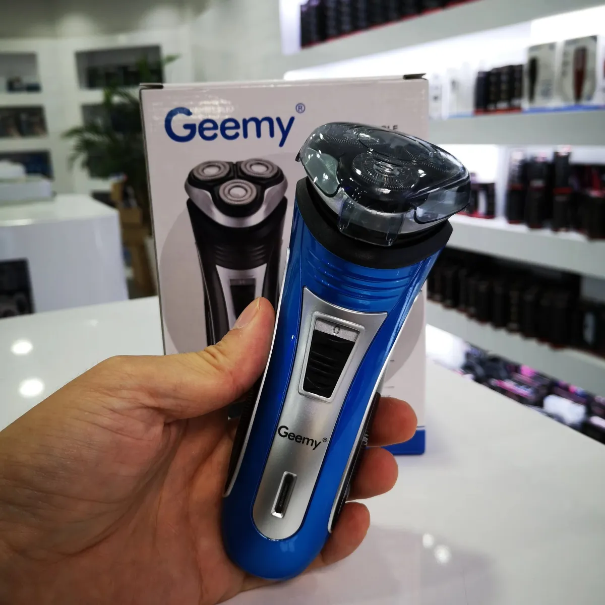 GEEMY GM7090 professionel trådløs elektrisk barbermaskine KDM0146
