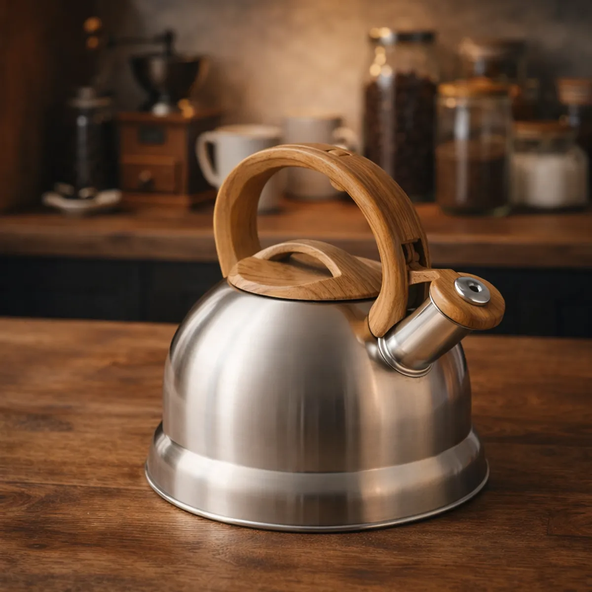 Whistling Kettle 3L Stainless Steel Gas and Induction KB-1019
