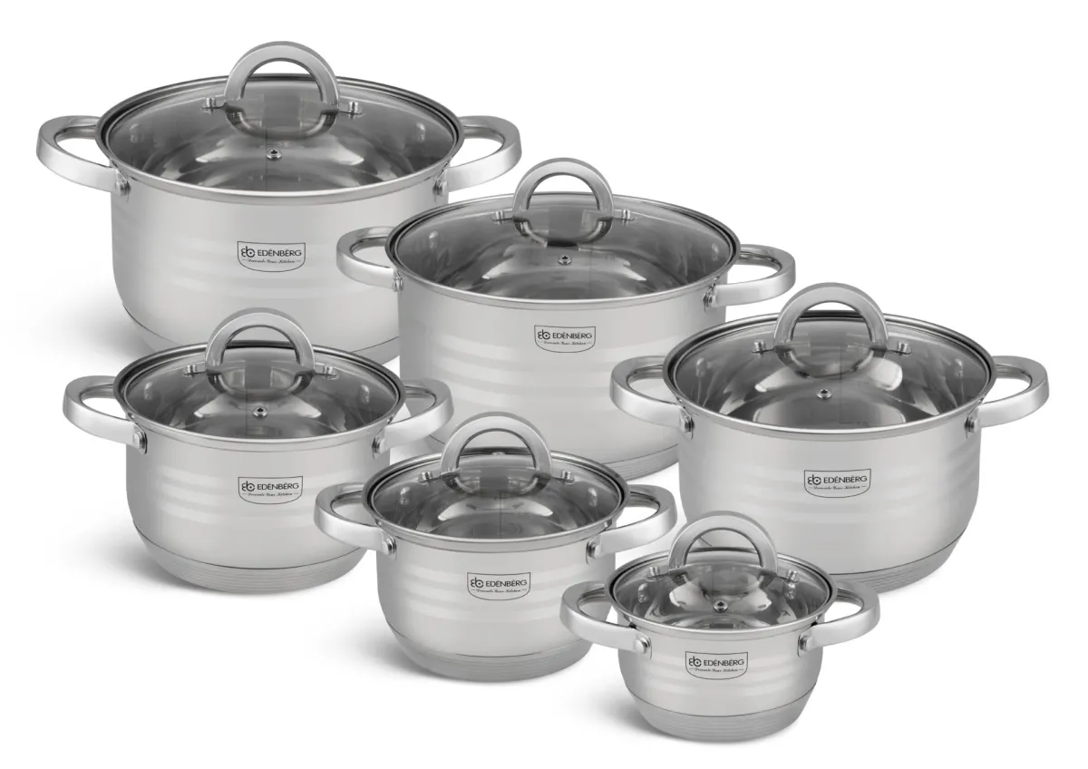 EDENBERG Cookware set 12pcs EB-4018A
