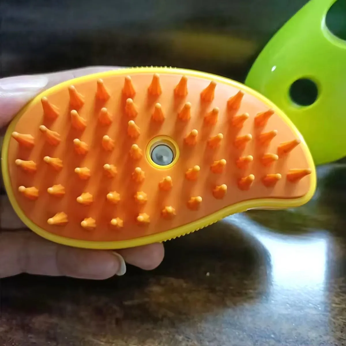 Pet Bath & Massage Brush with Shampoo Dispenser for Dogs and Cats KDM0850