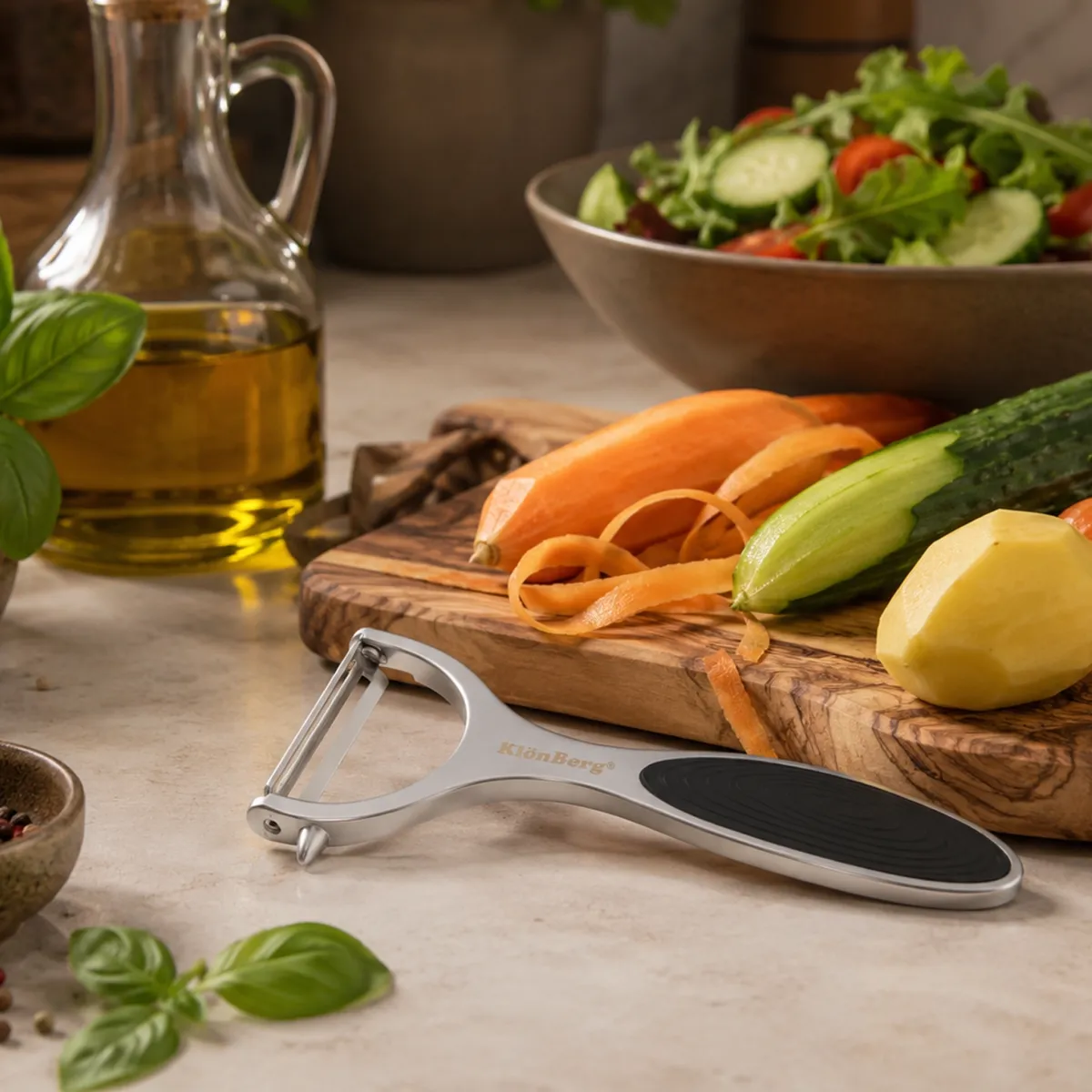 Stainless Steel Peeler with Ergonomic Non-Slip Grip for Fruits and Vegetables