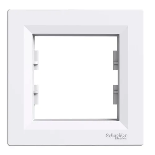 Asfora Frame Single 1-Gang Horizontal White IP20