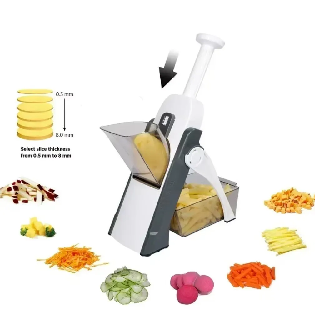 Multi-functional Vegetable Chopper & Slicer with Hand Guard - Quick Slicing KDM0957