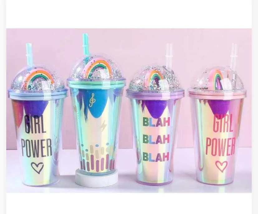 450ml Iridescent Rainbow Double-Wall Tumbler