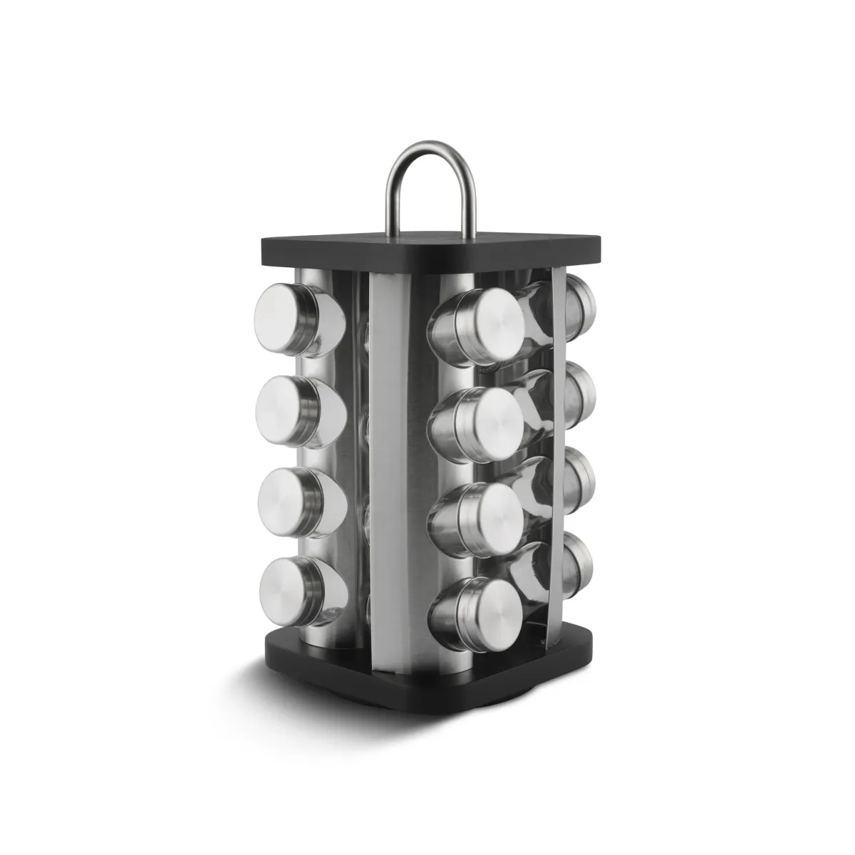 Edenberg Spice Rack 17pcs - glass containers and rotating stand EB-4029