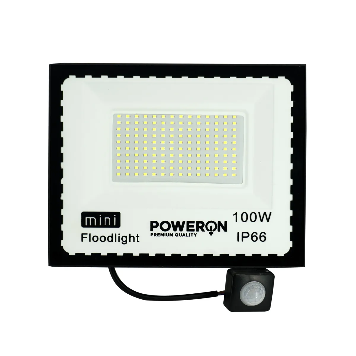 HALOGEN LED 100W MINI FLOODLIGHT WITH DUSK MOTION SENSOR 9000LM 6500 K WATERPROOF - FDL1114