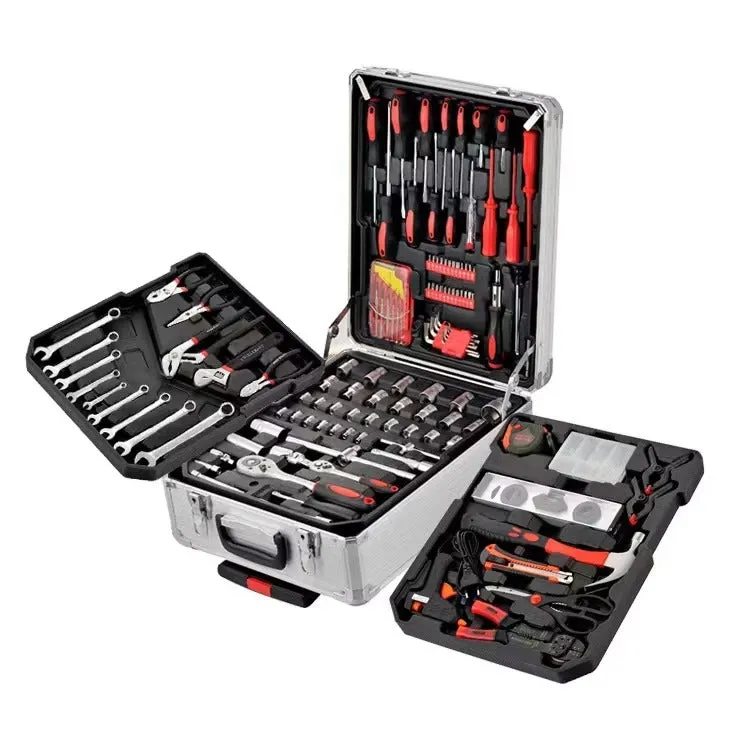Professional 4-Tray Aluminum Tool Case Set KDM0605