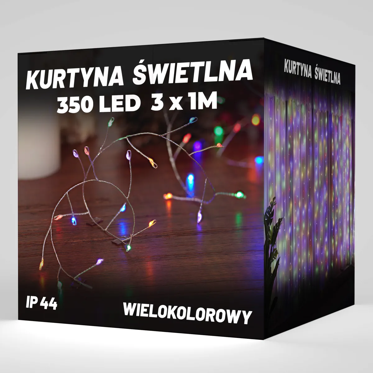 LED LIGHT CURTAIN +  350LED 3M x 1M - MULTICOLOR (RGB) - CP1170