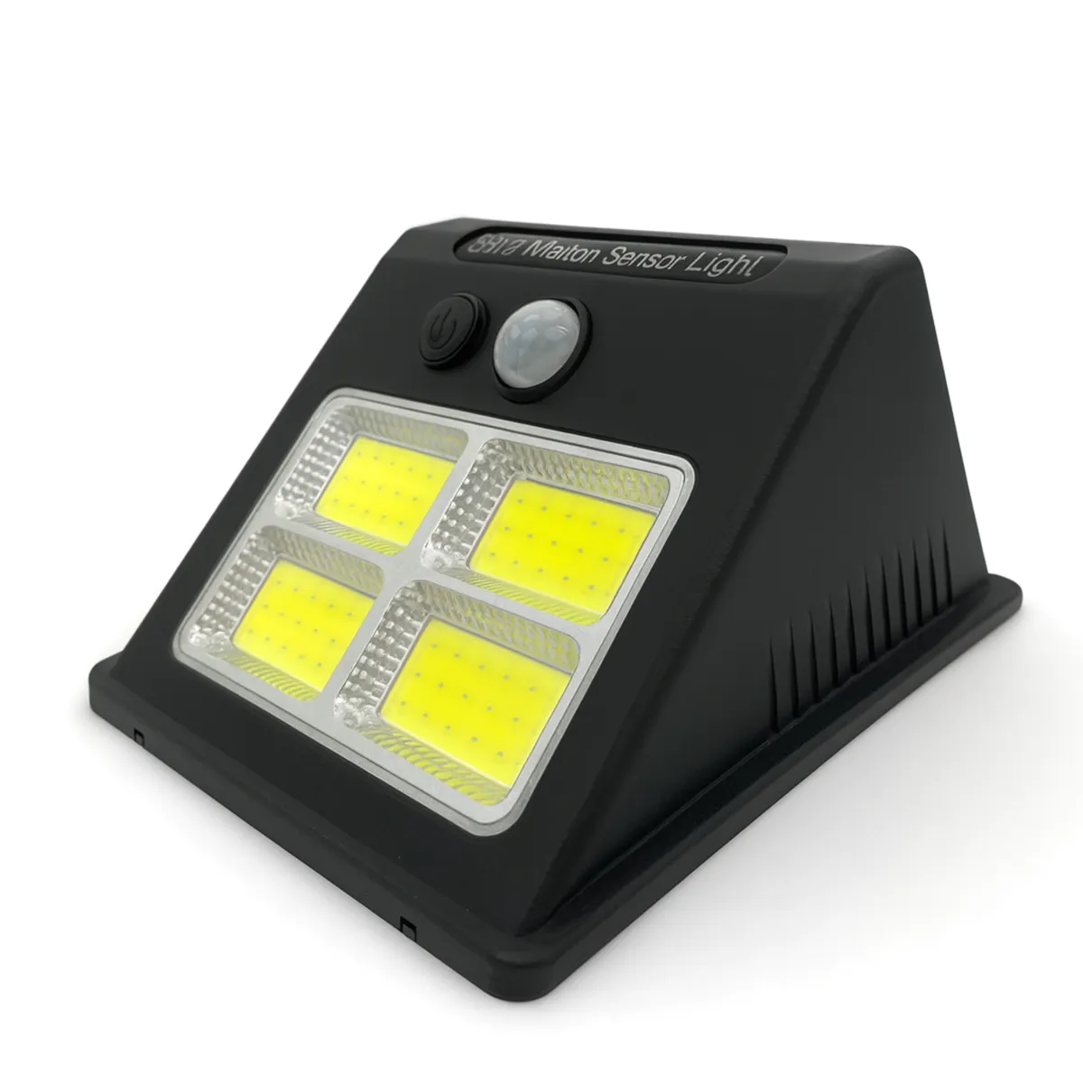 Solárne LED nástenné svietidlo so senzorom pohybu 4 COB - L090697