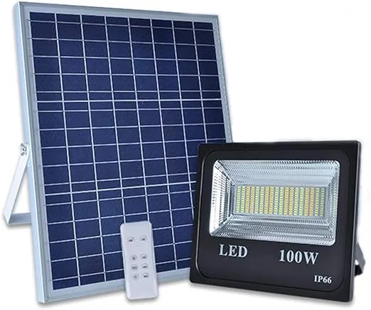 IP67 Solar LED Floodlight with Remote Control - Outdoor Lighting KDM0484