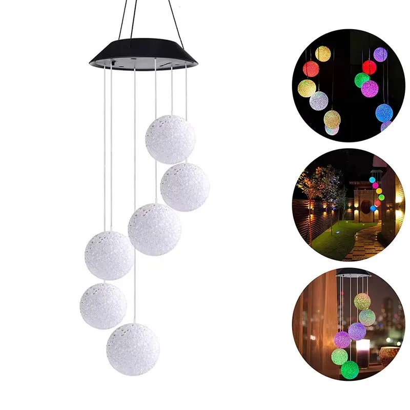 Solar LED Color Changing Wind Chimes - Garden & Patio Decor KDM0797
