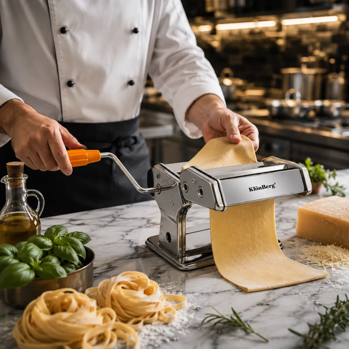 Stainless Steel Pasta Maker Machine 150mm Manual Pasta & Noodle Maker