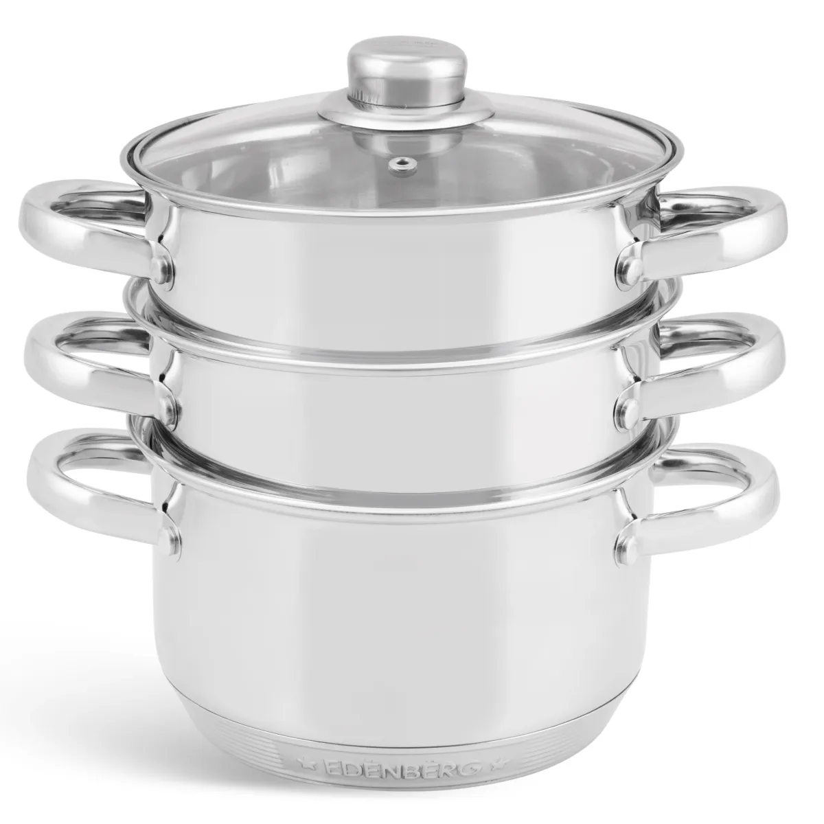 Edenberg stainless steel Steamer set 4pcs EB-8908