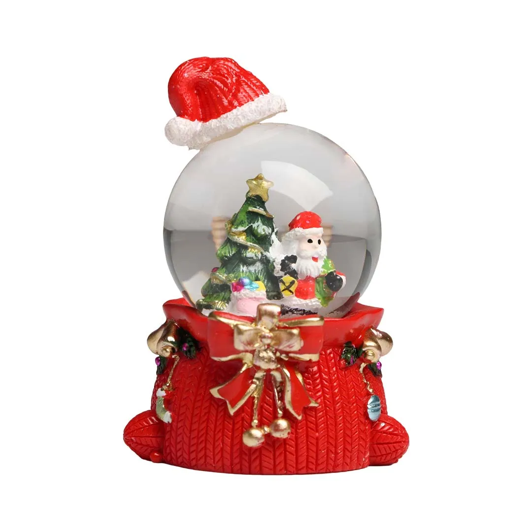 SNOW GLOBE SANTA CLAUS 7 CM SMALL LED RGB - CP1113