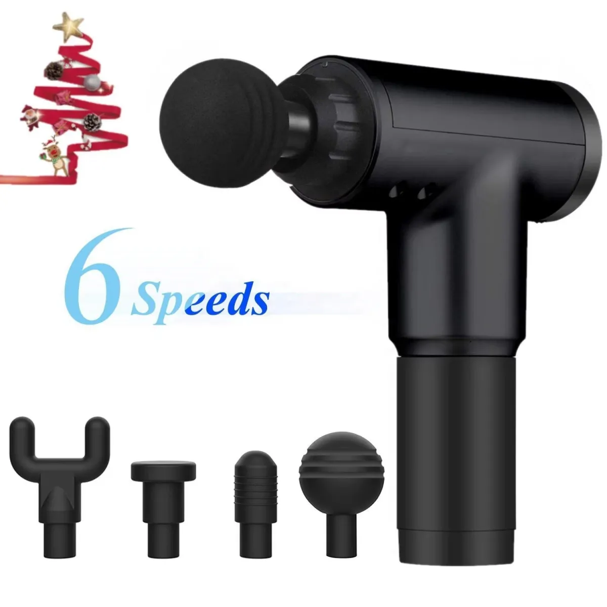 Professional Percussion Massage Gun with 4 Heads KDM0601