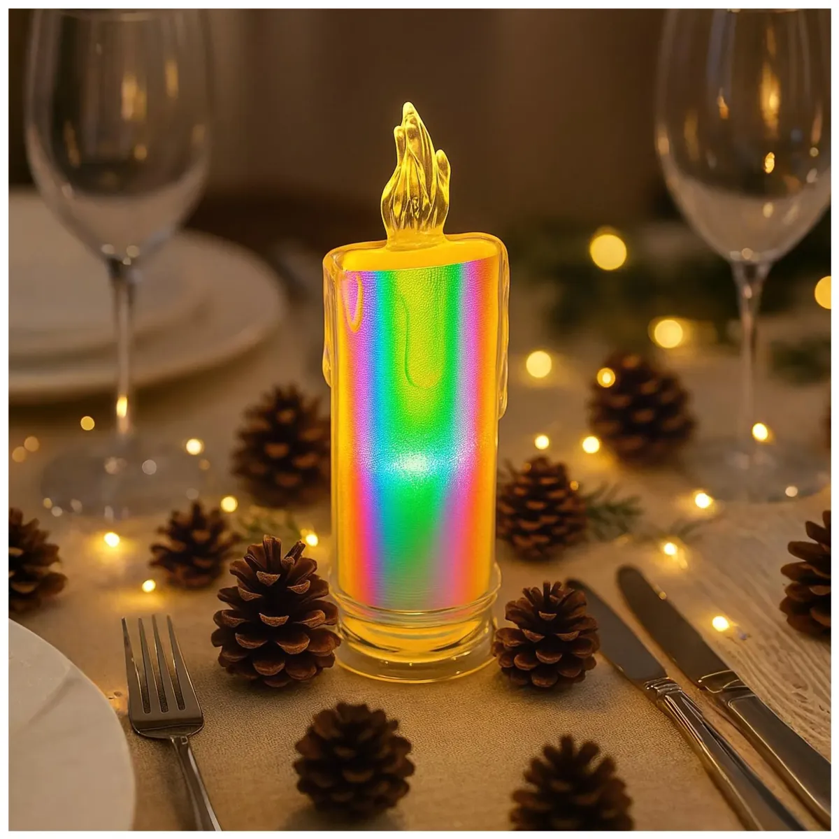 LED Crystal Candle – Color Changing – 18 CM – 12 PCS – L090595