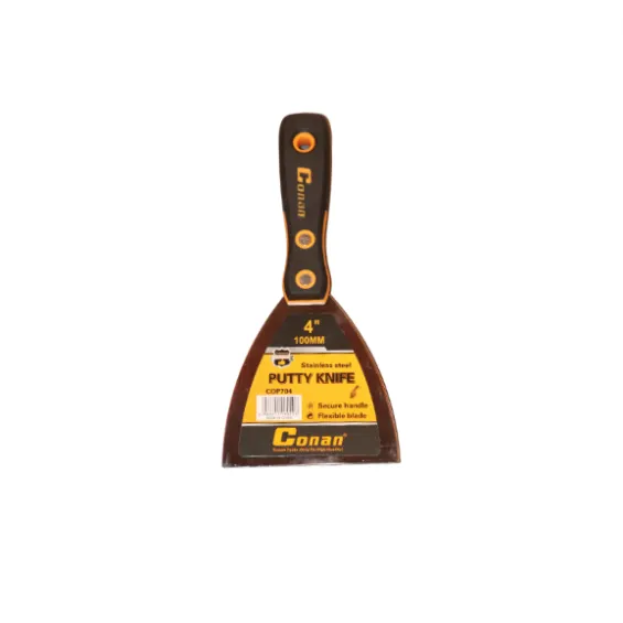 Conan 4" (100mm) Stainless Steel Putty Knife – Flexible Blade KDM0864