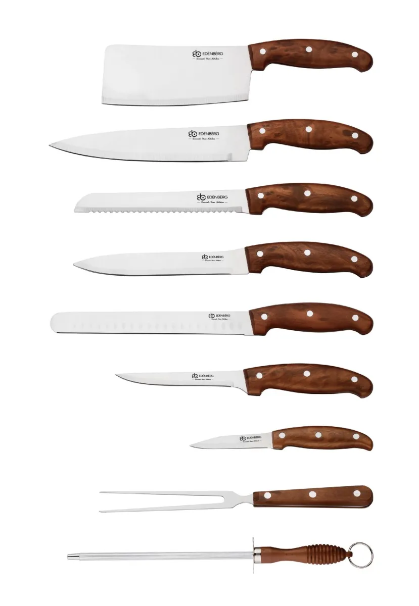 EDENBERG Knife set in a case 9pcs EB-9085