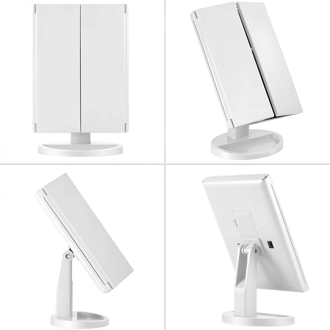 ILLUMINATED COSMETIC FOLDABLE LED MIRROR , MAGNIFYING MAKEUP - CSA1111