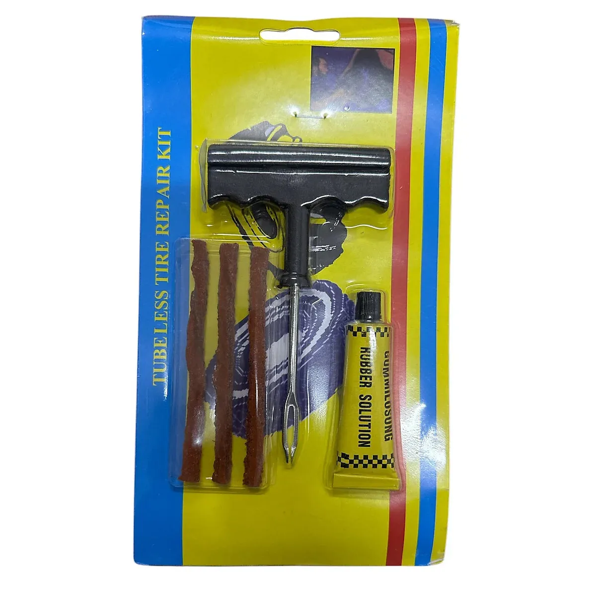 Tubeless Tire Repair Kit - Emergency Puncture Fix KDM1011