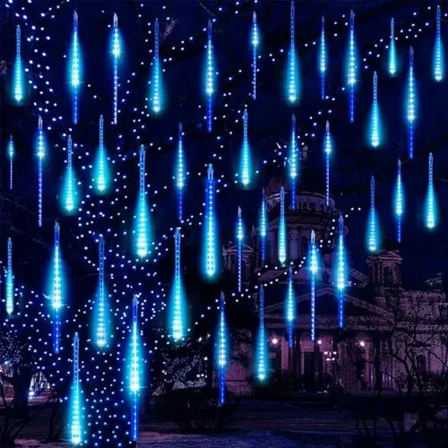 LED Star Curtain Light 80cm 8pcs White Indoor/Outdoor IP44