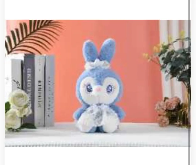 blue bunny plush toy