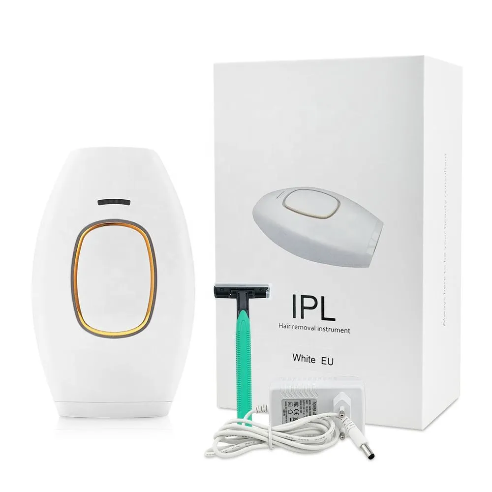 IPL Hair Removal Device for Permanent Hair Removal with Glasses and Razor KDM0072