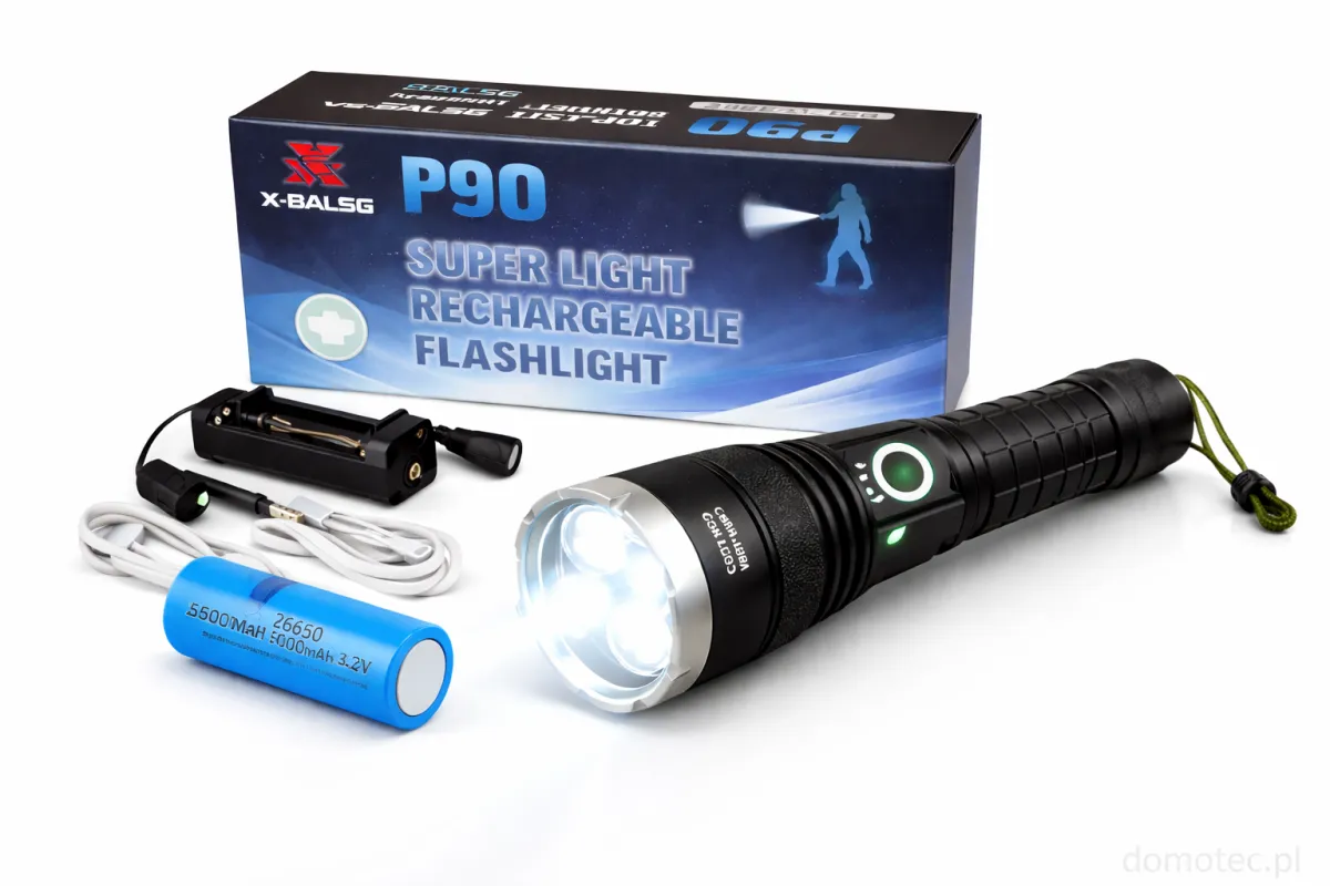 Tactical LED Flashlight - Multi-Battery Compatible KDM0338