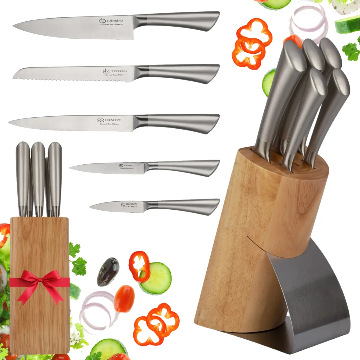 Edenberg Carbon Steel knife set 6pcs EB-938
