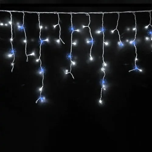 Ghirlandă LED icicle alb rece 5.5m 100LED IP44 230V