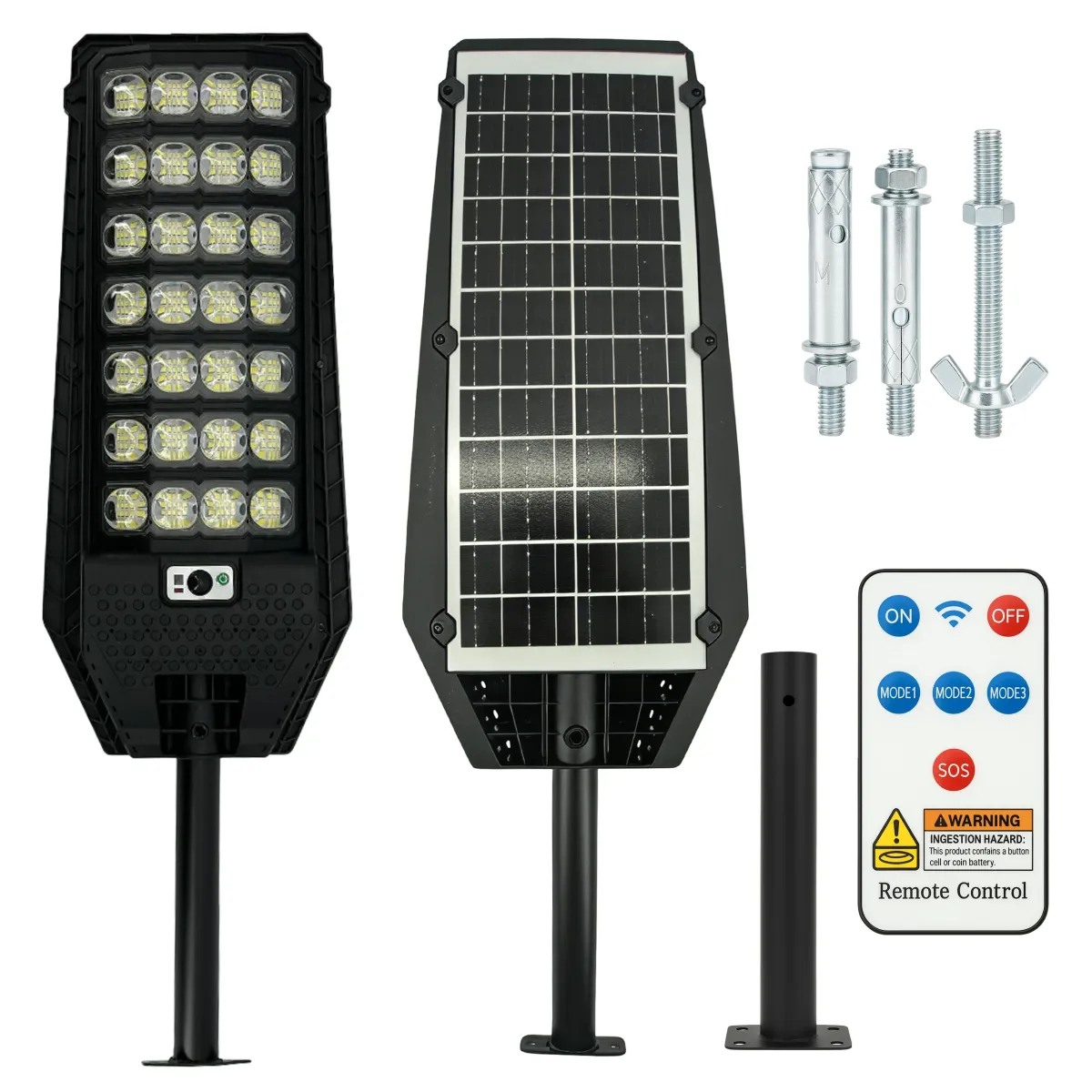 Powerful Solar 28-eye  Led Street Lamp With Motion Sensor And Twilight Remote Control - L090435