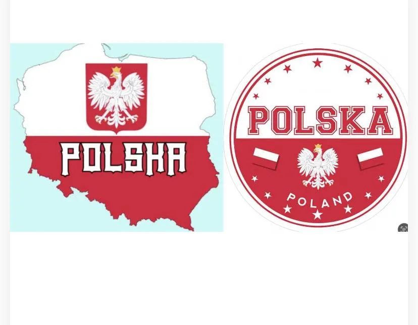 Magnes na Lodówkę Polska – Orzeł i Flaga (Sticker / Magnet Set).