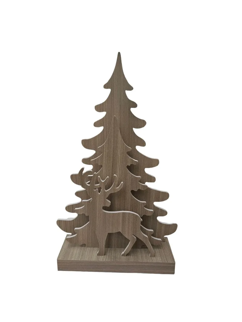Wooden LED Christmas Ornament KYS0043