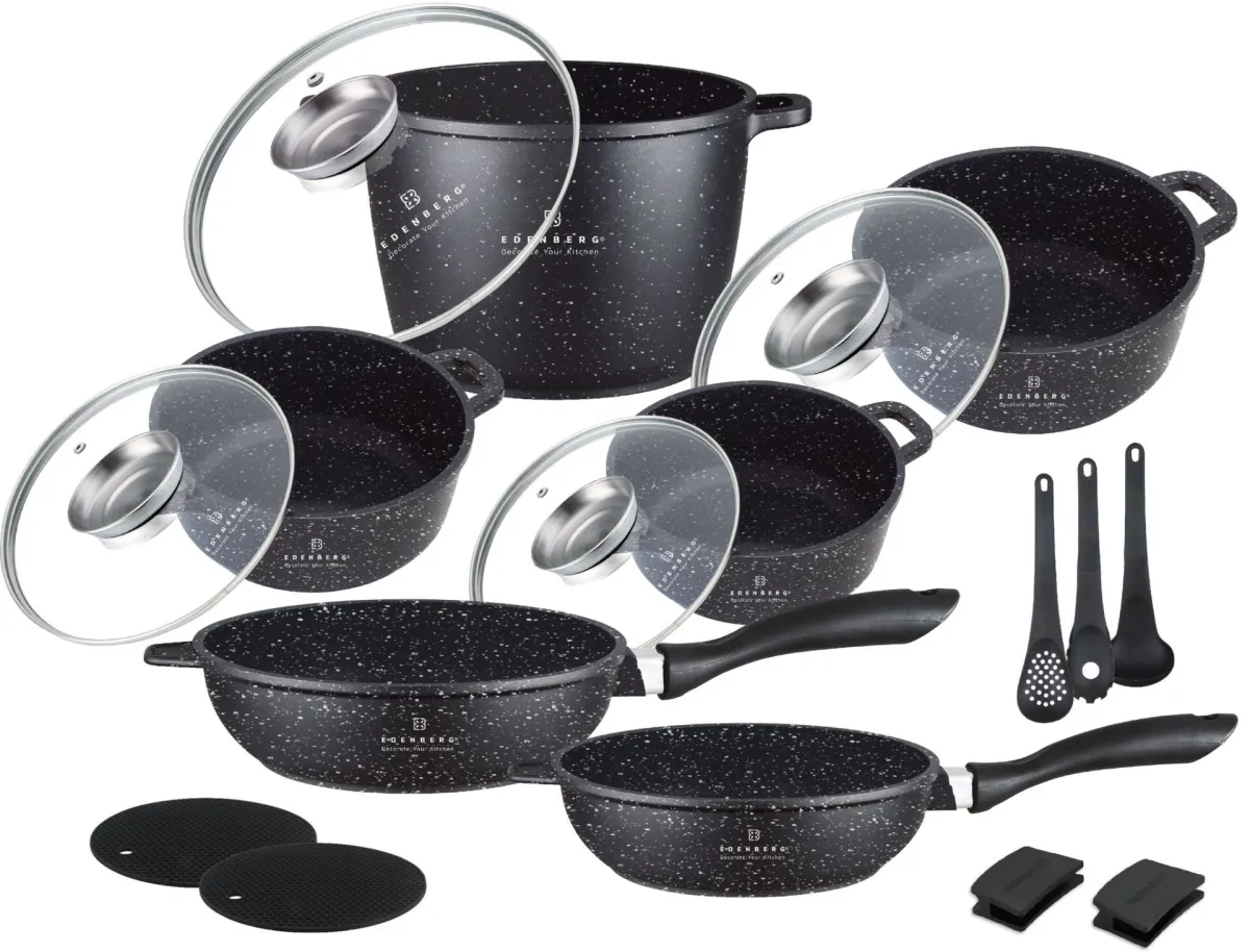 EDENBERG 17pc-Cookware set EB-8182