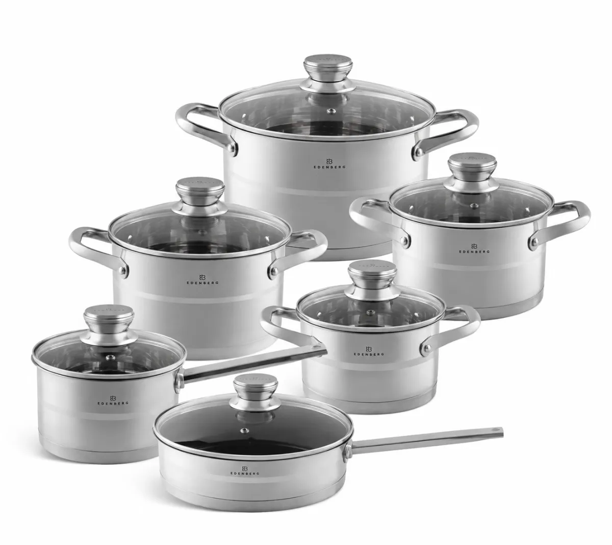 Stainless Steel Cookware Set 12-Piece  EB-2401