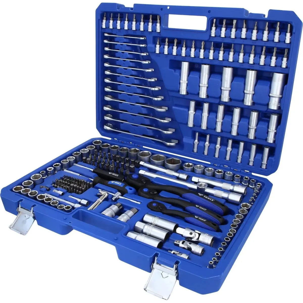 Professional 215-Piece Mechanic's Tool Set with Sockets & Wrenches KDM0606