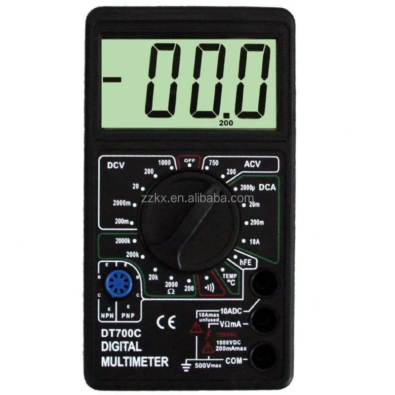 DT700C digitale multimeter - universele spanning stroomsterkte weerstandstester KDM0438