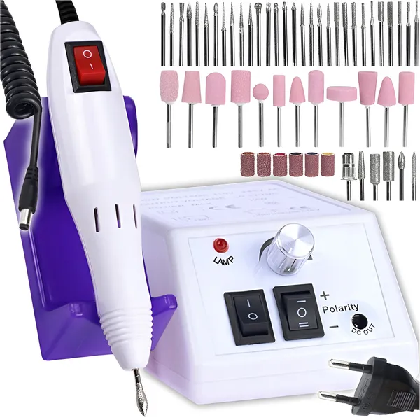 NAIL DILLING MACHINE MANICURE AND PEDICURE HYBRID SET + 3 SETS OF CUTTERS - NMM1111