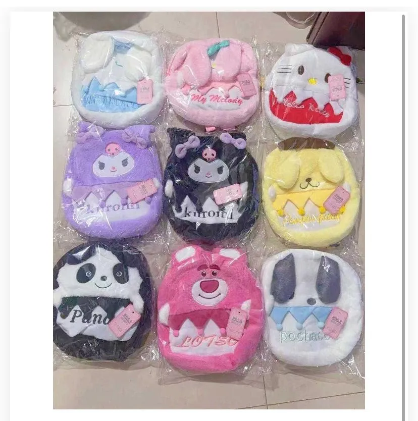 Sanrio & Cartoon Character Plush Backpacks / Pouches